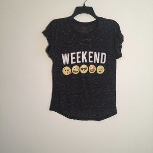 Freeze T-shirt Weekend Emoji